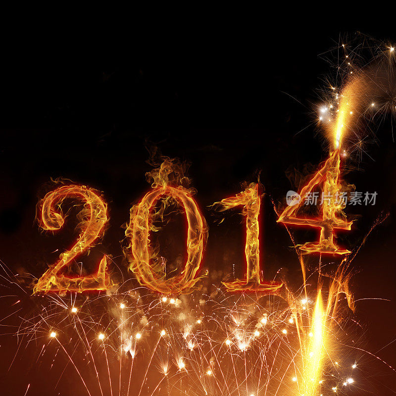 烟花与新年2014 -由火